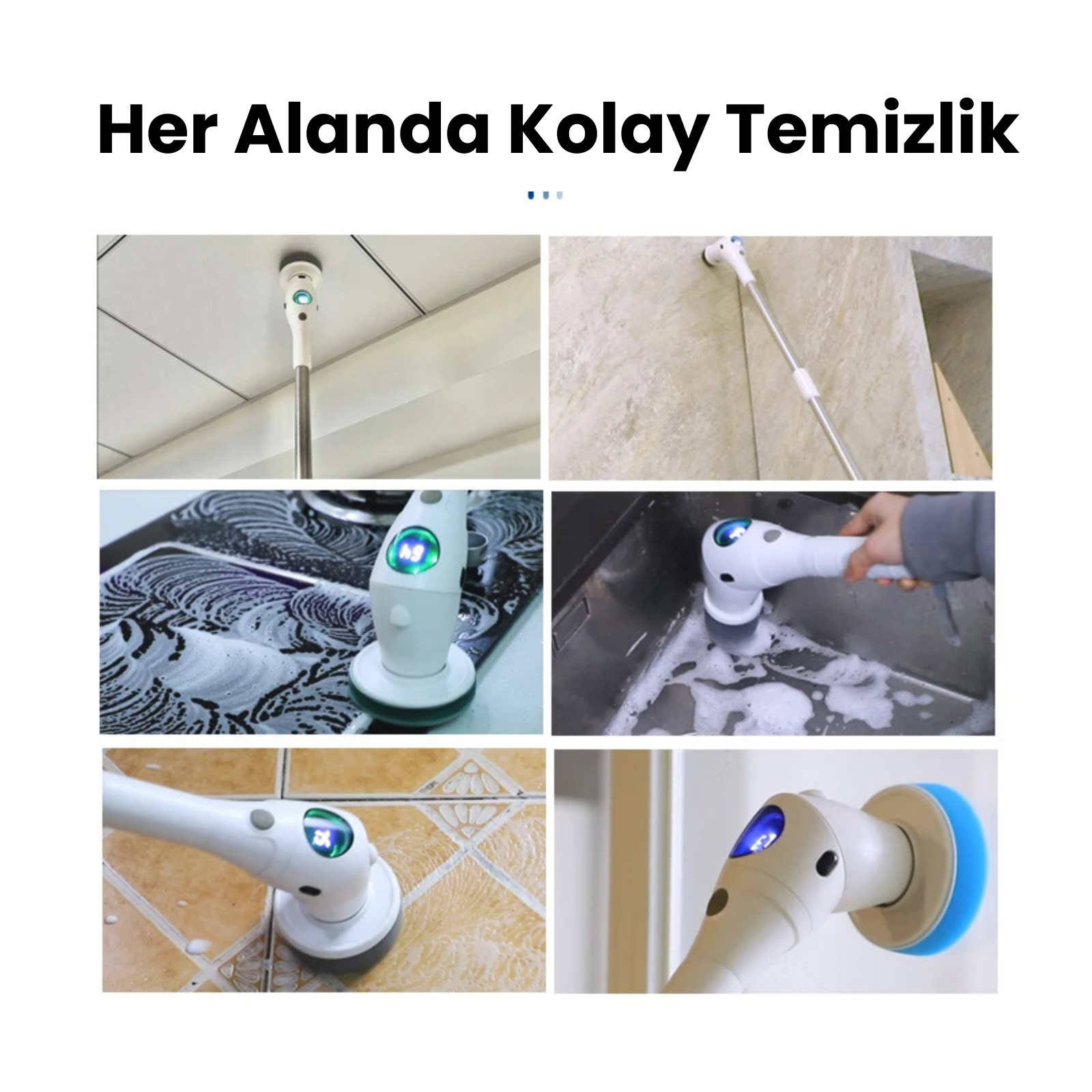 Şarjlı Temizlik Fırçası